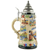 Beer Stein with pictures of Interlaken, Bern, Montreux and the Rheinfall