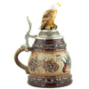 KING beer mug with a proud eagle on the pewter lid. below the eagle you can see a discreet Edelweiss ornament.