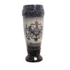 Painted King tulip stein with German eagle and flags on front