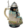 Beer Stein Neuschwanstein Castle with Crystal Lid 0.7L