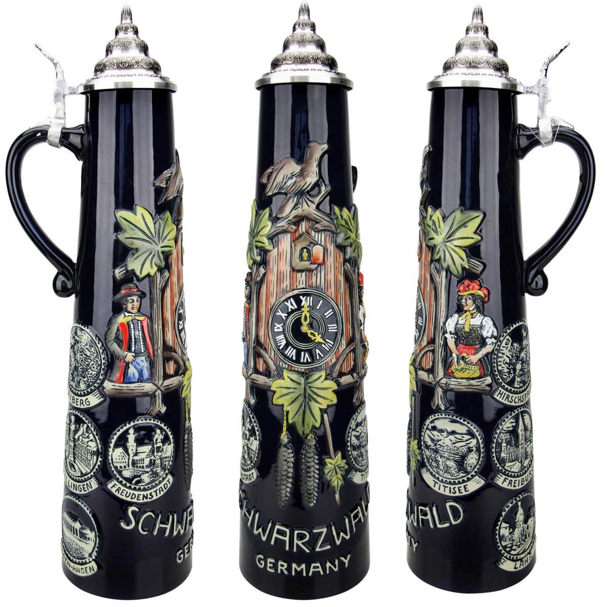 Black Forest Cuckoo Clock Jug Beer Stein 2L