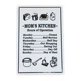 Mom's Kitchen- Decorative Metal Sign