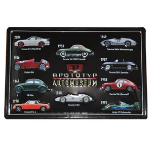 Porsche History - Decorative Metal Sign