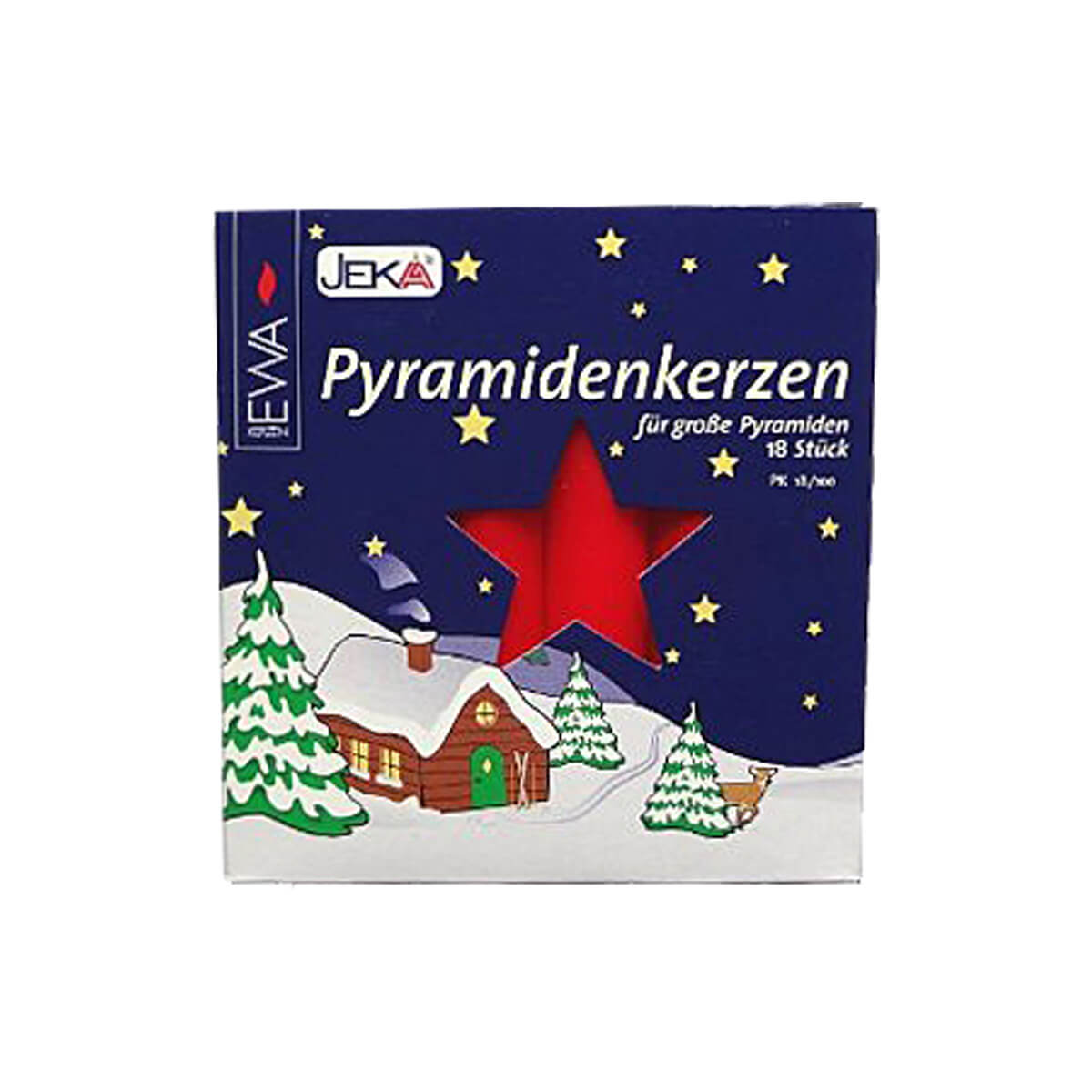 Red Large Candles for German Christmas Pyramid