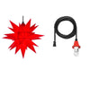 Red Herrnhuter Moravian Star Set A4 - Plastic 16"