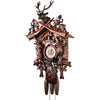 Cuckoo Clock - 8-Day Hunter Style with Animal Carvings - August Schwer