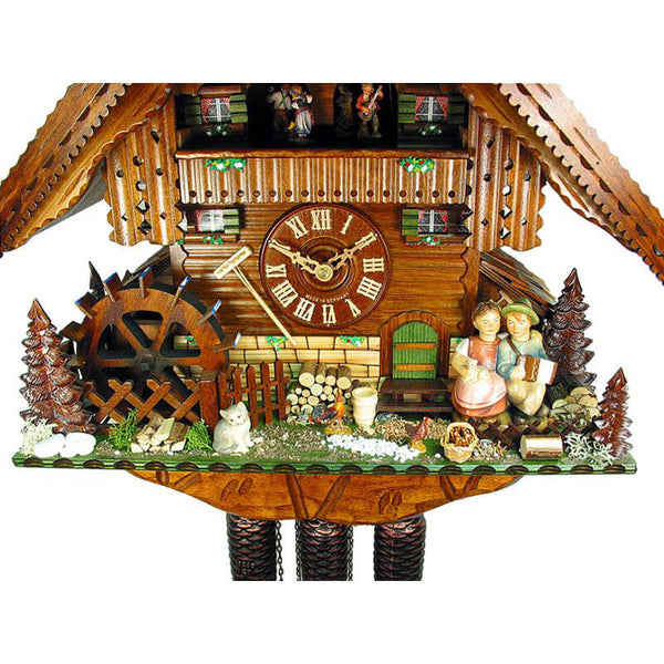Zoomed in view of the front of the clock