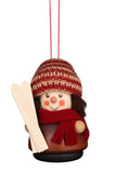 Christian Ulbricht Wooden Wobble Figure - Skier - Natural (Ornament)