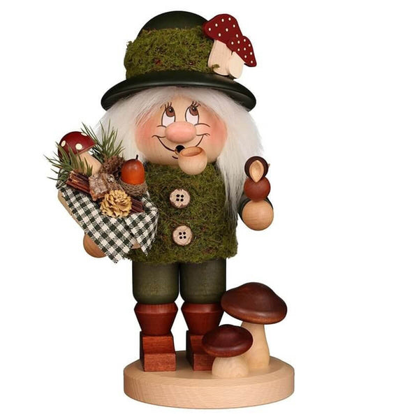 Christian Ulbricht Smoker Moss Man with bird, basket and mushrooms