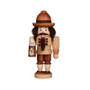 This Bavarian man, a nutcracker from Christian Ulbricht, holds a beer mug in his hand. Due to the different shades of brown he looks very natural.