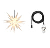 White Herrnhuter Moravian Star Set A7 - Plastic 28"