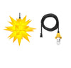 Yellow Herrnhuter Moravian Star Set A4 - Plastic 16"