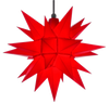 Red Herrnhuter Moravian Star Set A4 - Plastic 16"