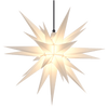 White Herrnhuter Moravian Star Set A7 - Plastic 28"