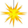 Yellow Herrnhuter Moravian Star Set A7 - Plastic 28"