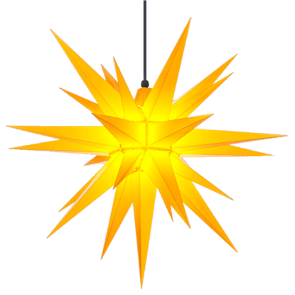 Yellow Herrnhuter Moravian Star Set A7 - Plastic 28"