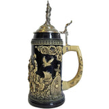 Leif Erikson Beer Stein with Celtic symbols and an eagle in flight as a symbol for the discovery of America.
