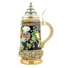This side oth the Irish Beer Stein has some Irish symbols like Shamrocks, the Irish Flag and Celtic Knots 