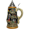 Beer Stein with a typical Bavarian waitress and famous sights of Munich, Heidelberg and Neuschwanstein.