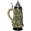Elegant Beer Stein with black background and bright motifs of well-known landmarks of Frankfurt, Cologne, Kaiserslautern & Munich