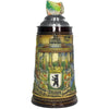 King Beer stein with a piece of the Berlin Wall on the tin lid, the Brandenburg Gate and the words "Freedom November 9, 1989