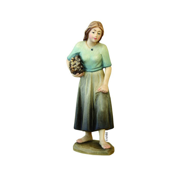 ANRI Nativity - Kuolt  - Shepherdess with Bundle of Wood